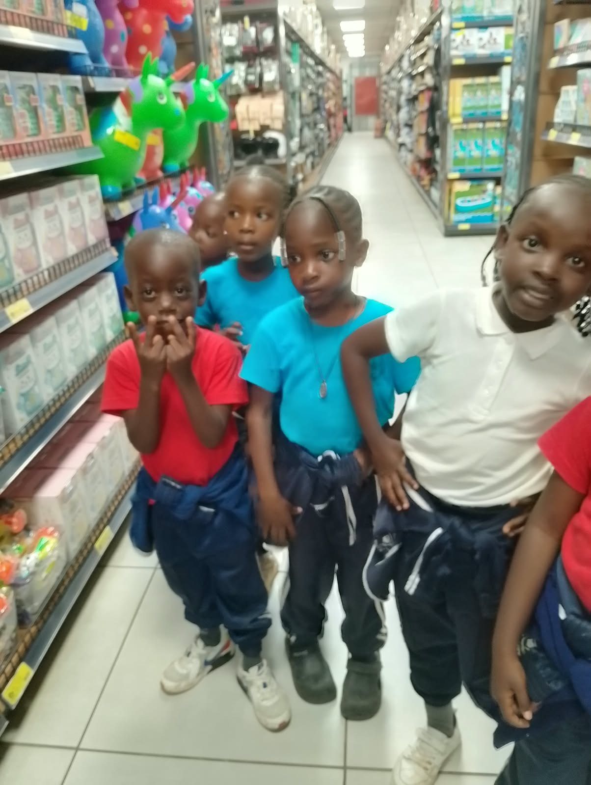 Smiles in the supermarket aisle